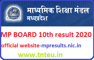 Mpresults Nic In 10th Result 2021 Mp Board 10th Result 2021 Declared Merit List State Wise District Wise Tnteu News