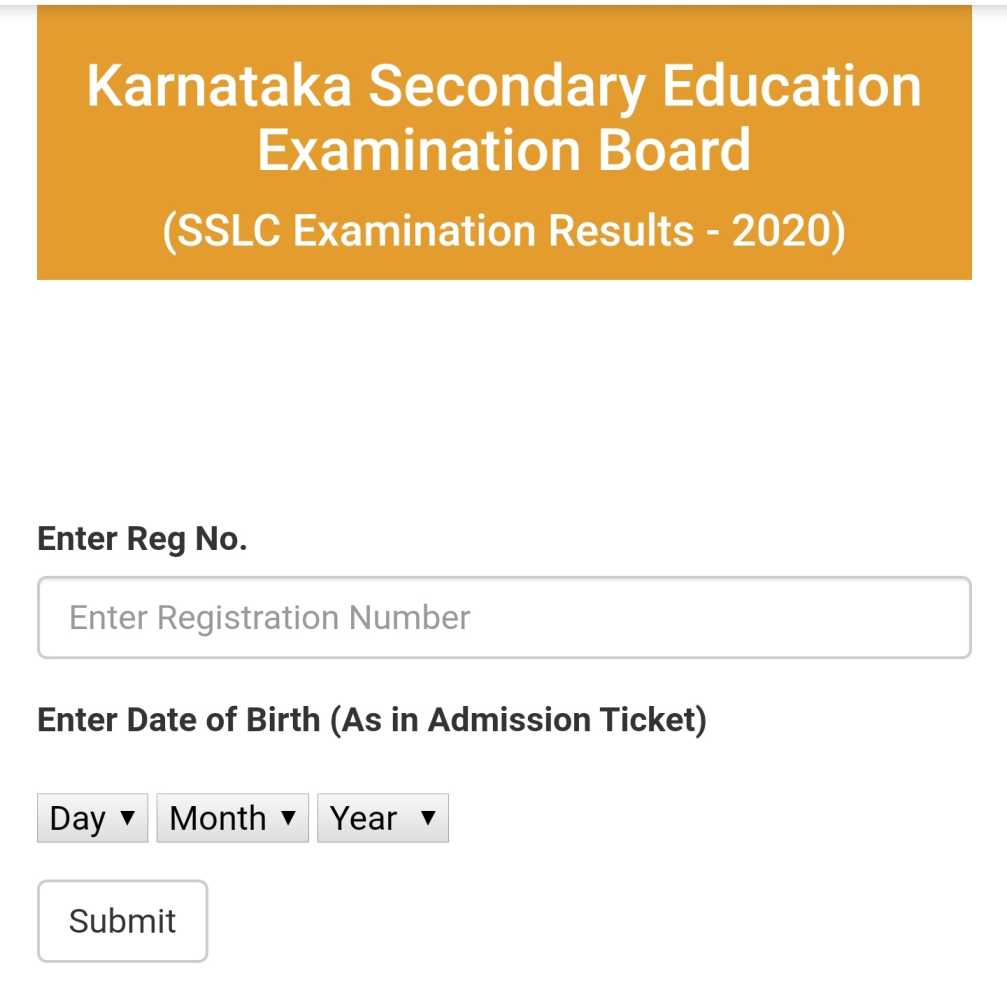 karresults.nic.in SSLC Result 2020 karnataka SSLC (10th) Result date