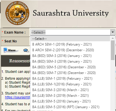 Saurashtra University Result 2021 