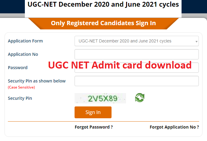 NTA UGC NET Admit Card 2021