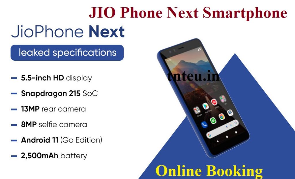 JIO Phone Next Model Feature & Specification