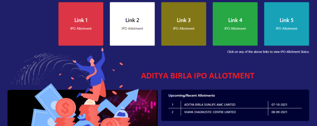 Aditya Birla AMC IPO Allotment Status 2021