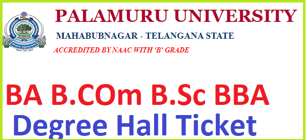 Palamuru University Hall ticket 2022