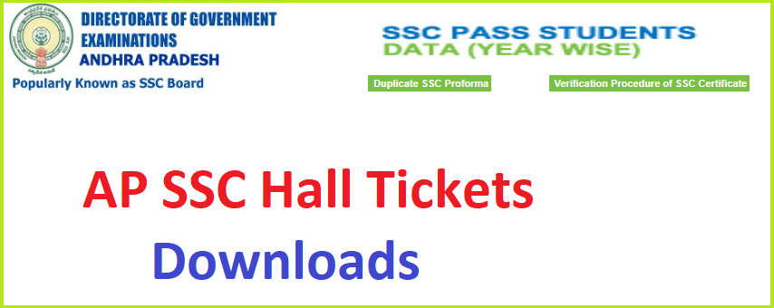 AP SSC Hall Tickets 2022 