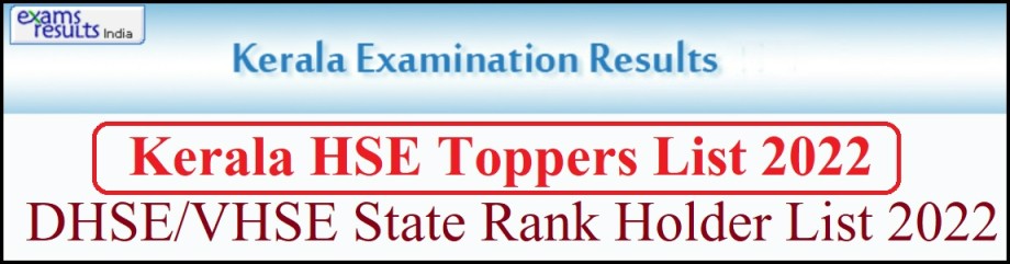 Kerala DHSE +2 Toppers List 2022