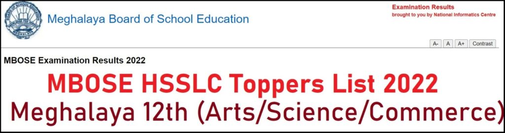 MBOSE HSSLC Arts Toppers List 2022