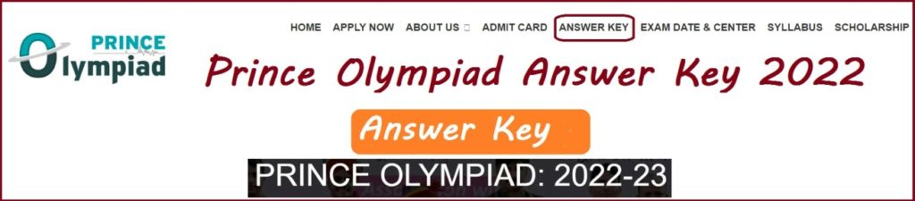 Prince Olympiad Answer Key 2022
