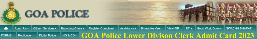 Goa Police LDC Admit Card 2023