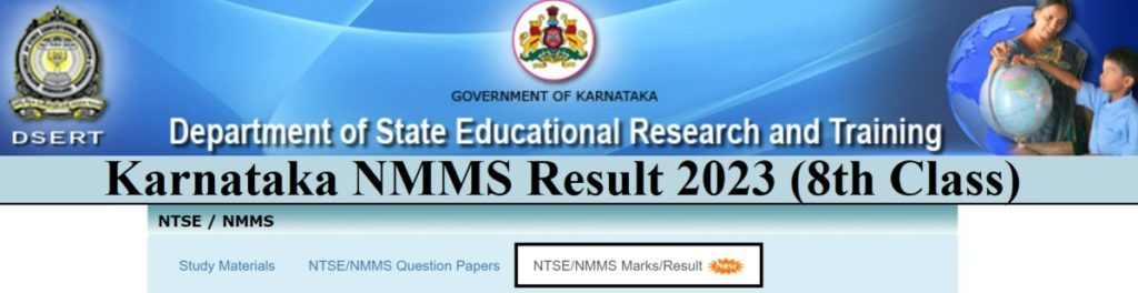 Karnataka NMMS Result 2023