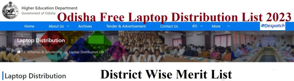 Odisha Free Laptop Distribution List 2023