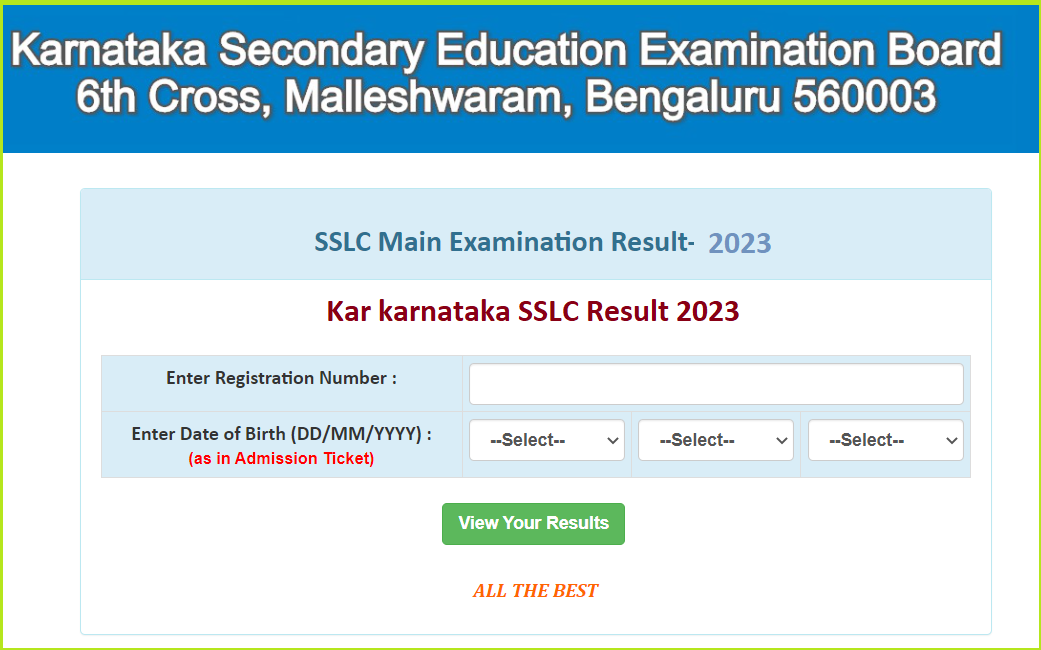 kseab.karnataka.gov.in SSLC result 2023(OUT) mark card download TNTEU