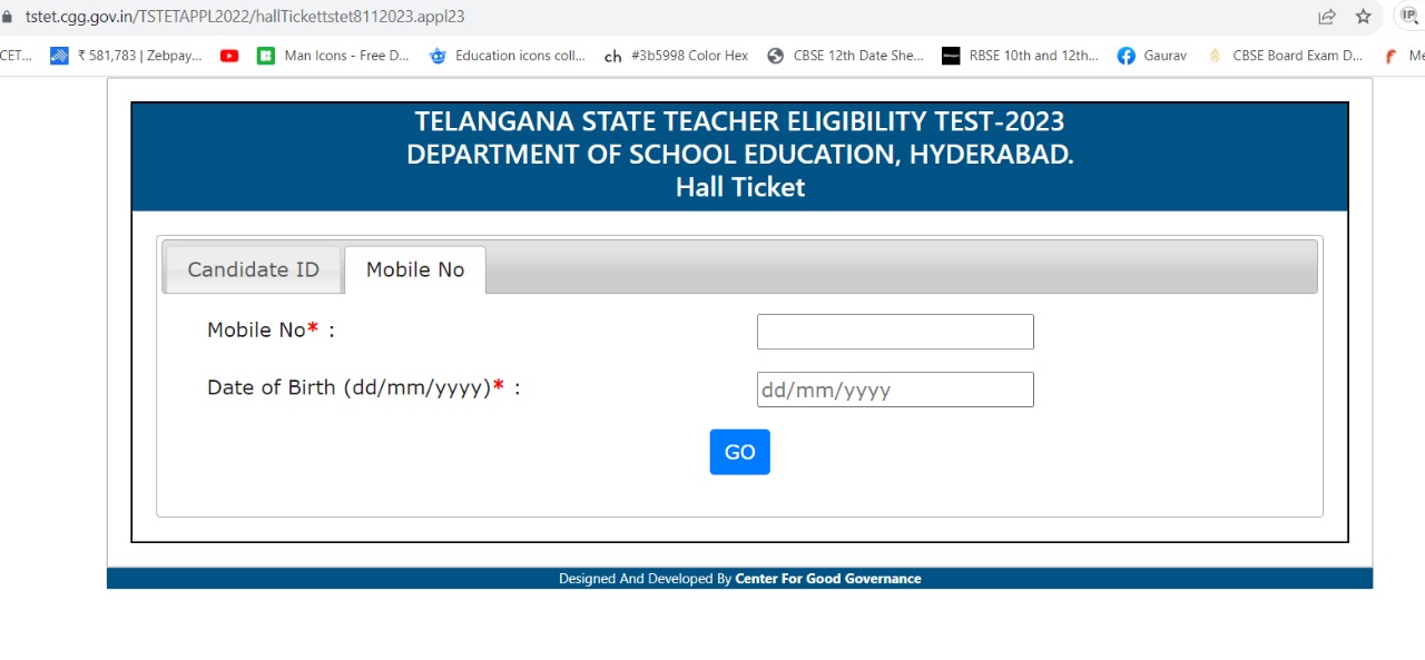 TS TET Hall Ticket download 2023 link (OUT) Manabadi mobile No wise